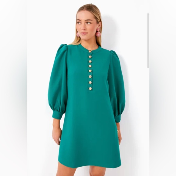 Pomander Place Verdant Green‎ Samantha Mini Dress Large NWOT - Picture 2 of 16